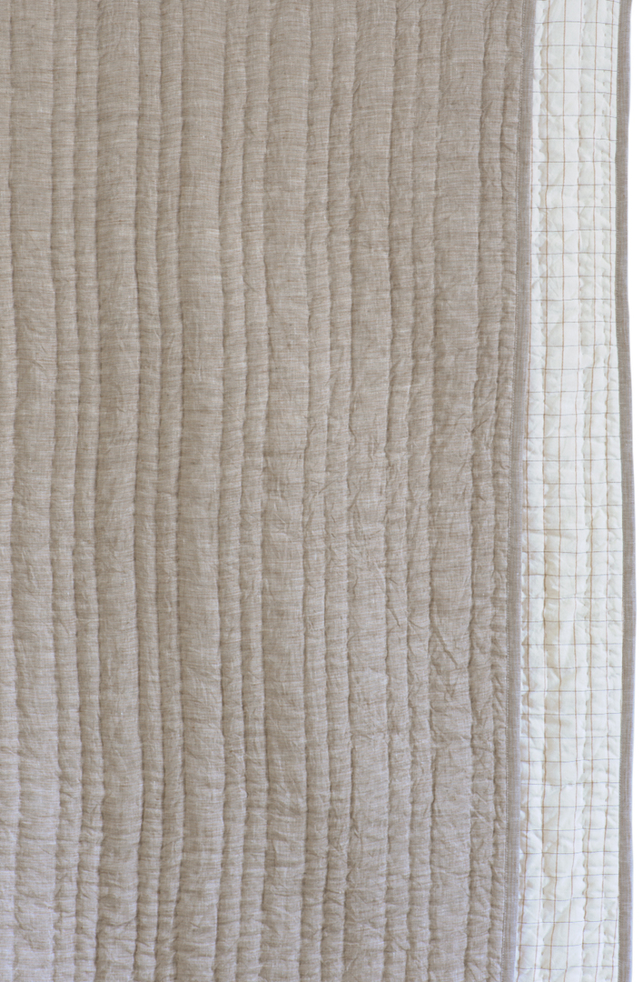 Bianca Lorenne Ricamo Driftwood Bedspread | Luxury Linen Bedspread NZ image 2